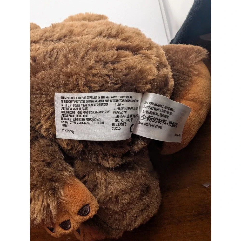 Disney Star Wars Wicket Ewok Plush Toy 14 Inch Brown Furry Collectible Exclusive